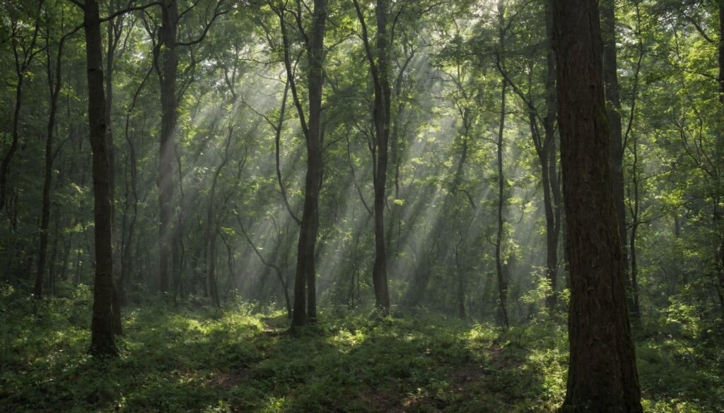 AI generated forests.