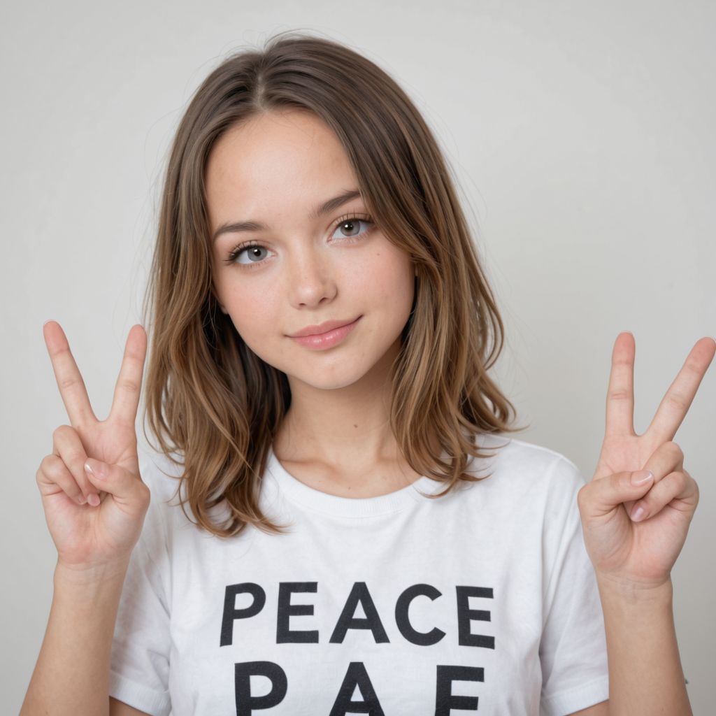Original peace sign, V's